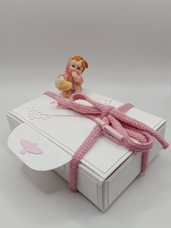Boîte artisanale - Bébé rose