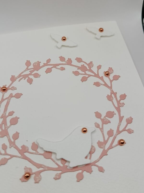 Carte artisanale - Ornée de roses – Image 2